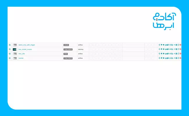 رابط کاربری Apache Airflow